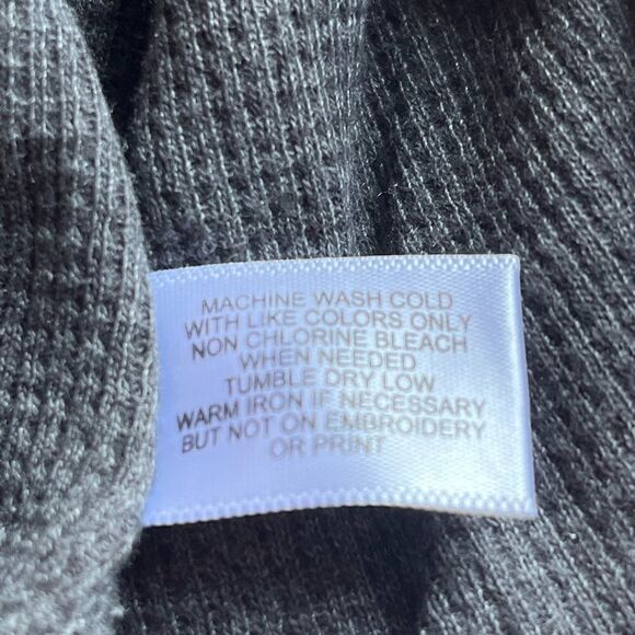 US Polo Assn NWOT dark gray 3 button Henley XXL long sleeve - Picture 3 of 6